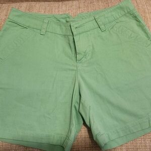 Columbia Green Bermuda Shorts Cotton Blend
